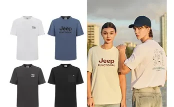 이번주 추천상품 JEEP 남성 24 SUMMER COOL SORONA 반팔 티셔츠 4종 추천 베스트8